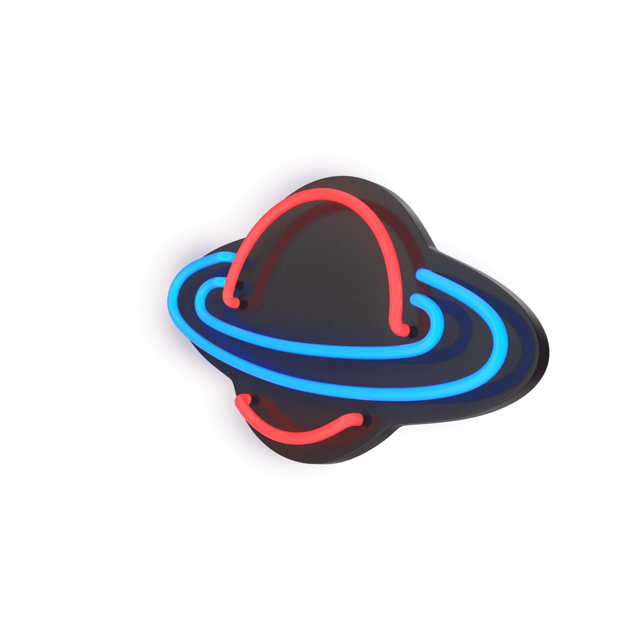 Neon Saturn Sign.J03.2k