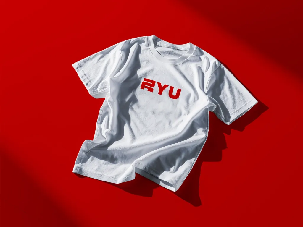 T Shirt on the floor mockup copia